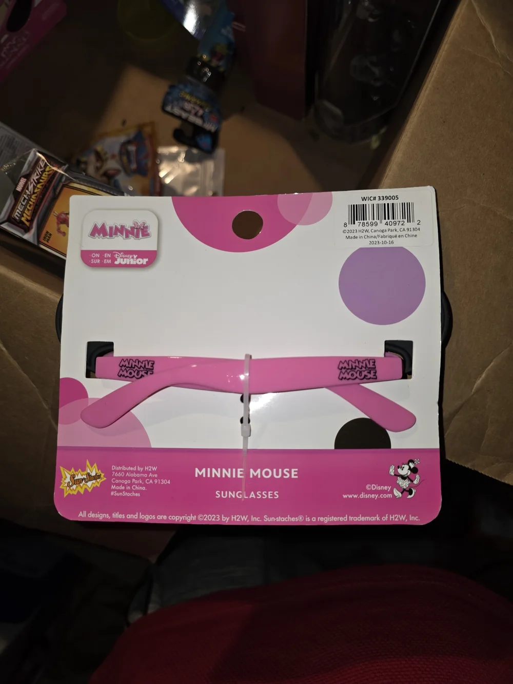 Disney Junior Minnie Pink Polka Dot Sunglasses